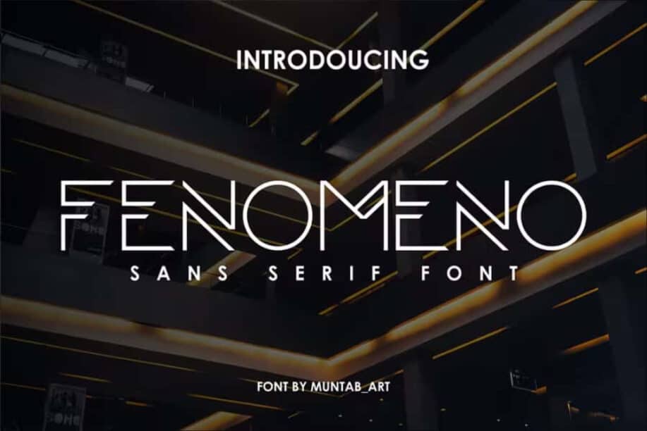 Fenomeno - Futuristische Schriftart