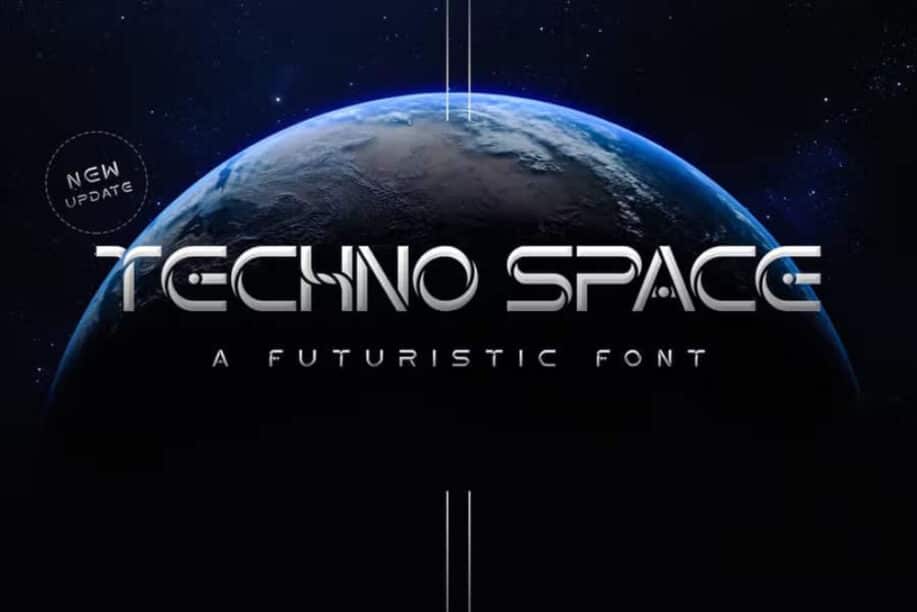 Czcionka futurystyczna Techno Space