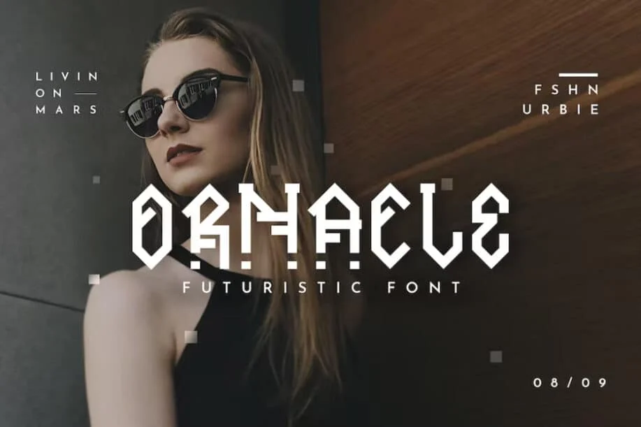 Ornacle – Futuristische Schriftart