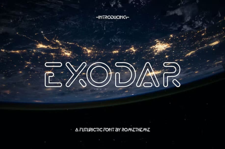 Exodar – futurystyczna czcionka