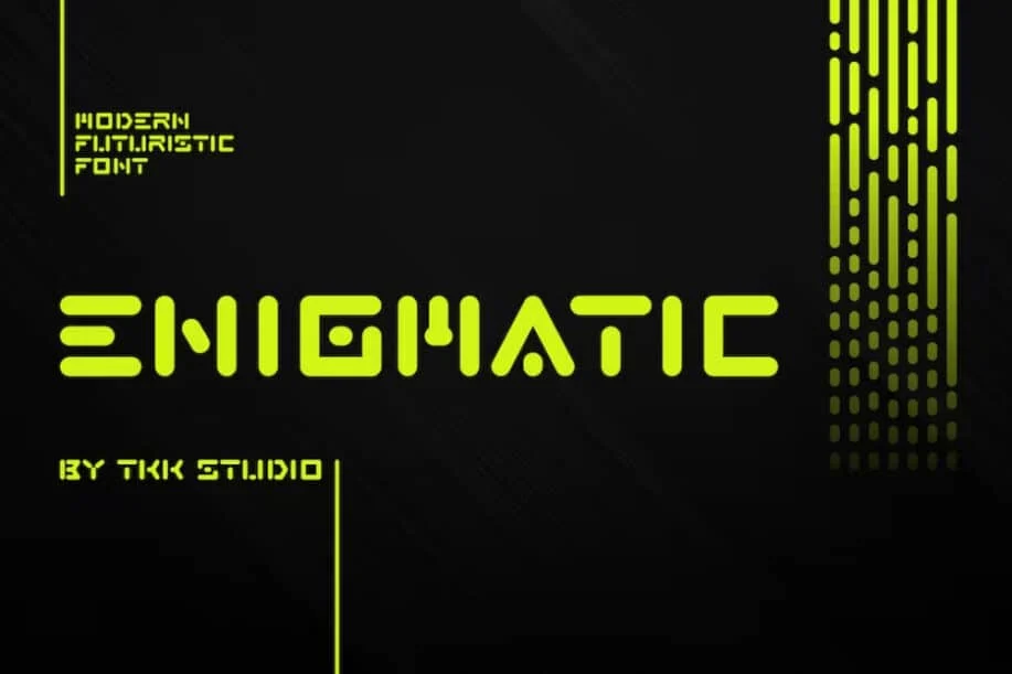 ENIGMATIC – Font modern futurist