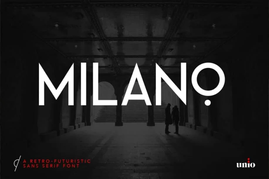 Milano – Retro-Futuristico Sans