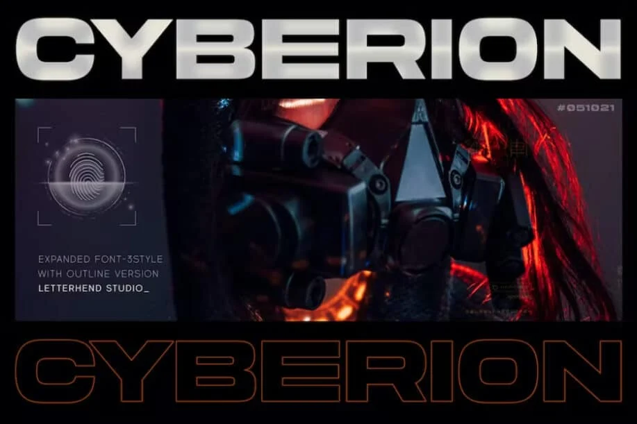 Cyberion – futurystyczna czcionka techniczna