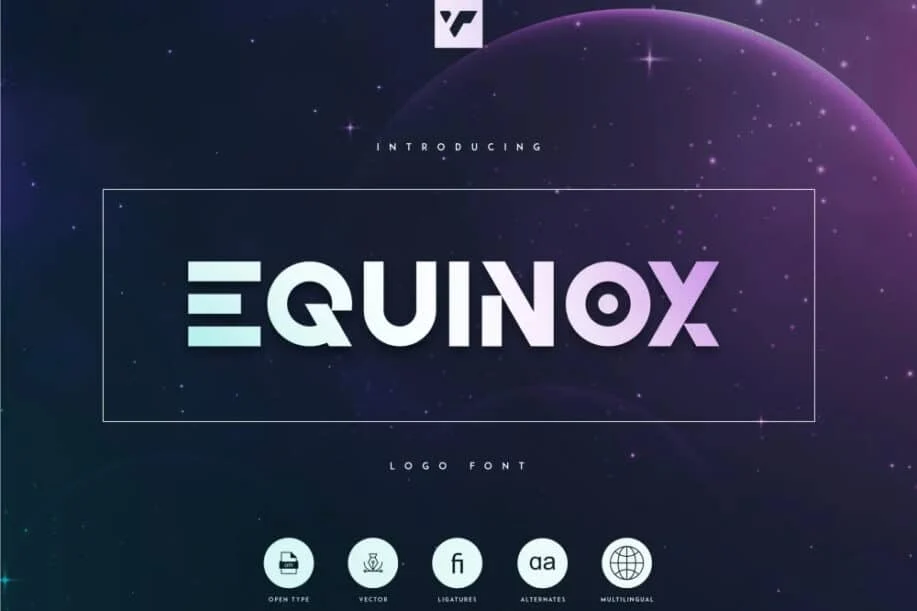 Equinox - แบบอักษรโลโก้