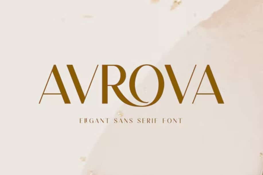 Font elegant Sans Serif