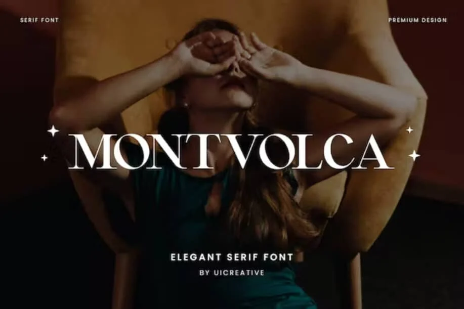 ฟอนต์ Montvolca Elegant Serif