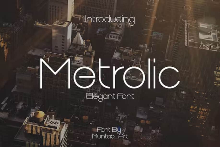 Metrolic — elegancka czcionka w stylu