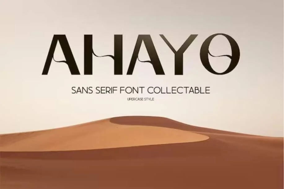 Ahayo - fonte elegante e elegante