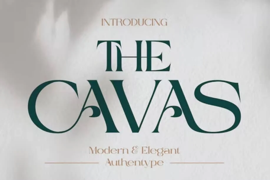 The Cavas - 優雅現代的字體