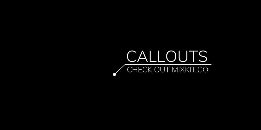 Simple Dot Callout бесплатный шаблон davinci Resolve Motion Design для видео