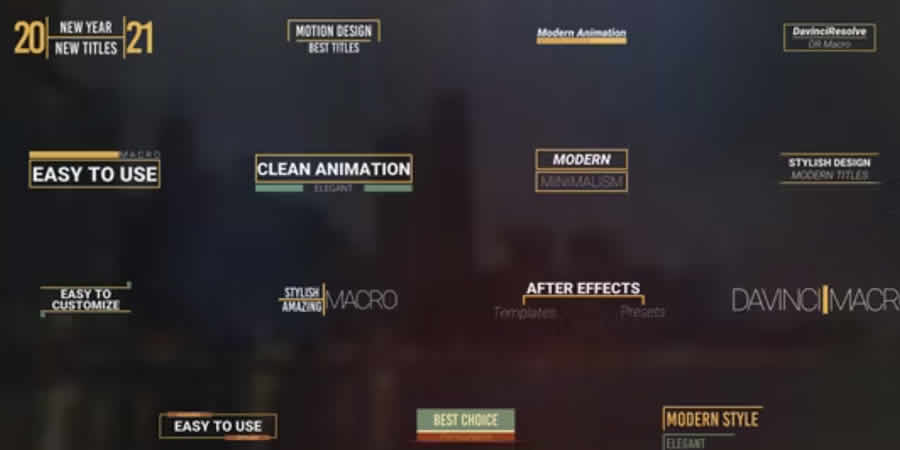 Títulos Lower Thirds pack free davinci resolve template video motion design