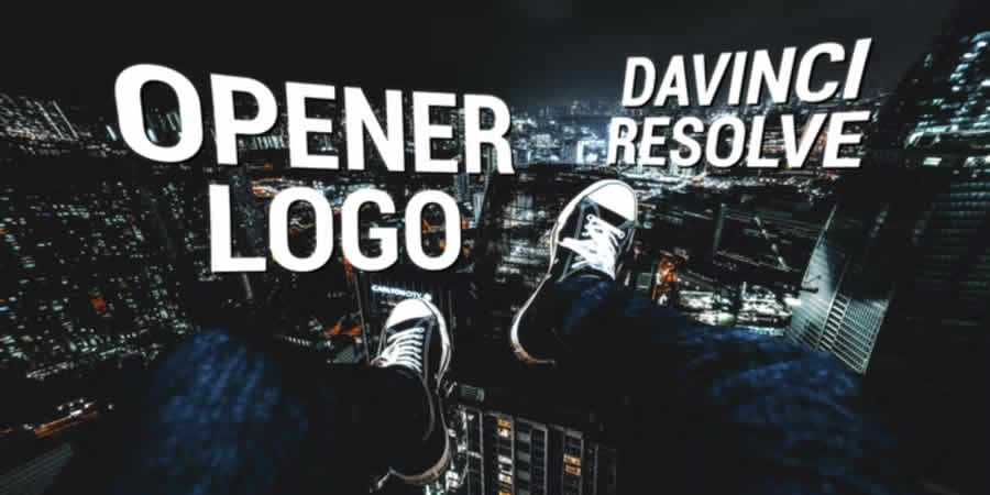 Modern Opener Logo бесплатный шаблон Davinci Resolve Video Motion Design