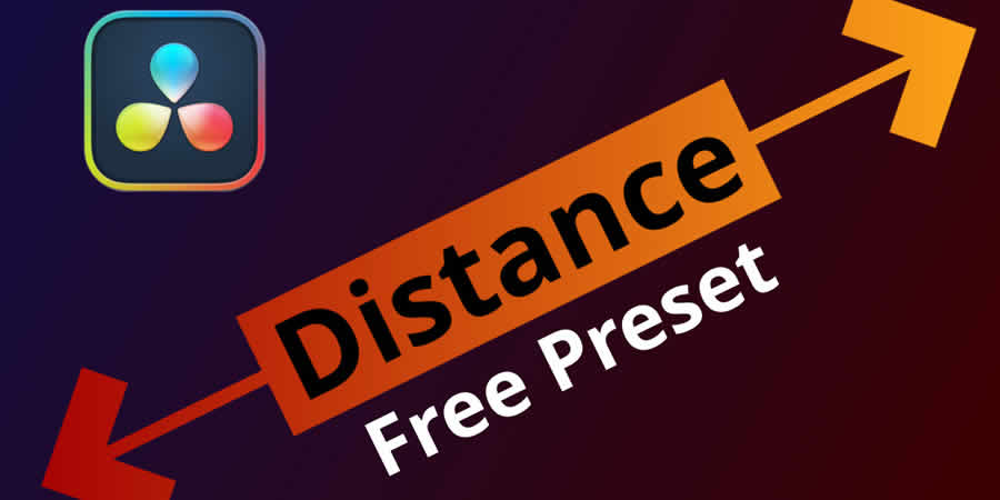 Dynamique Distance Meter gratuit davinci resolve template video motion design