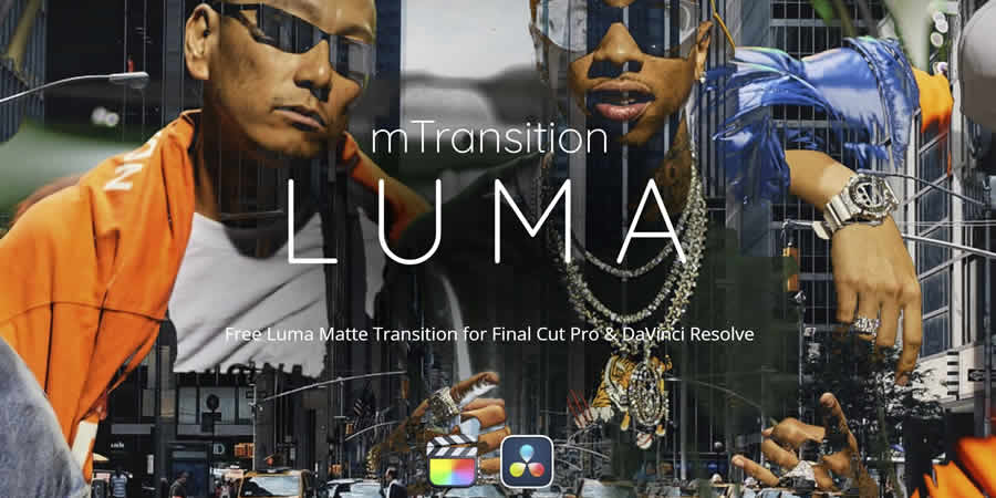 mTransition Luma Matte Transition gratis davinci menyelesaikan desain gerak video template