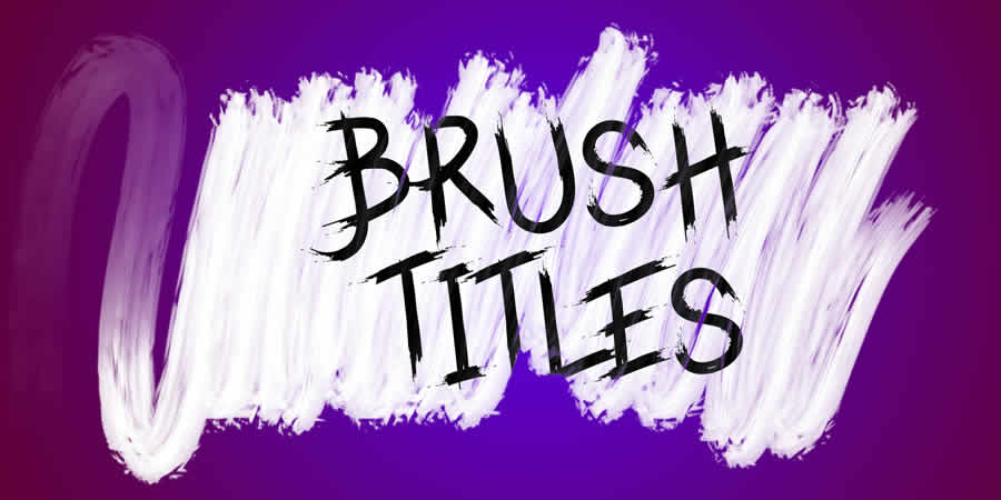 Brush Title grátis davinci resolve modelo de design de movimento de vídeo