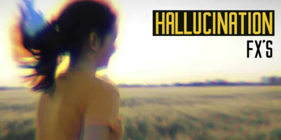 Hallucination Effects modèle de résolution de davinci gratuit video motion design