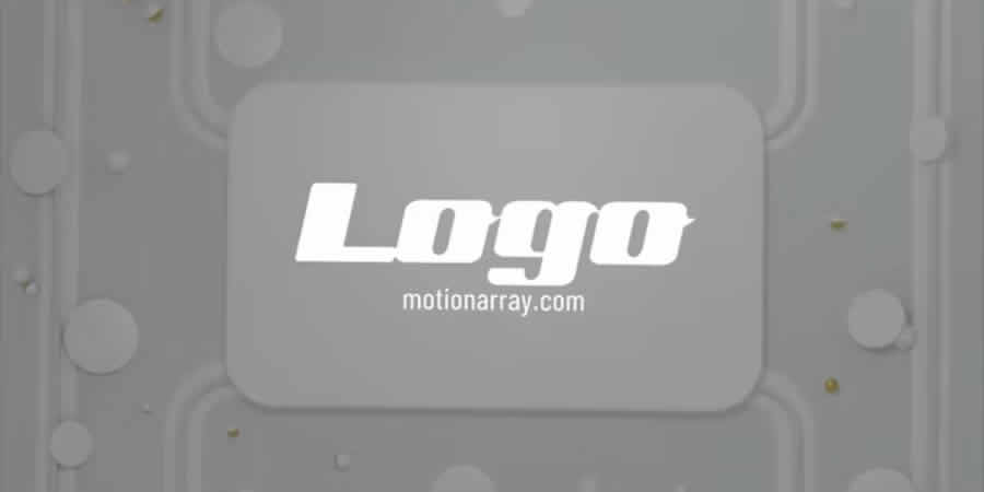 Dynamique 3D White Logo gratuit modèle de résolution de davinci vidéo motion design