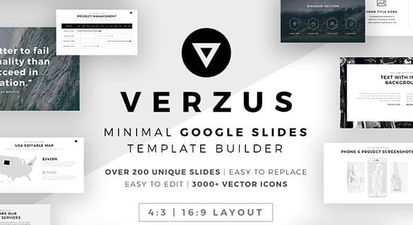 verzus minimal template google slide