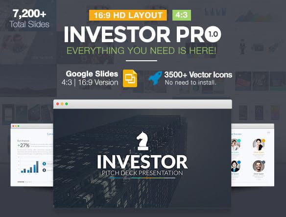 Șablon de prezentare Google Pitch Deck pentru investitori