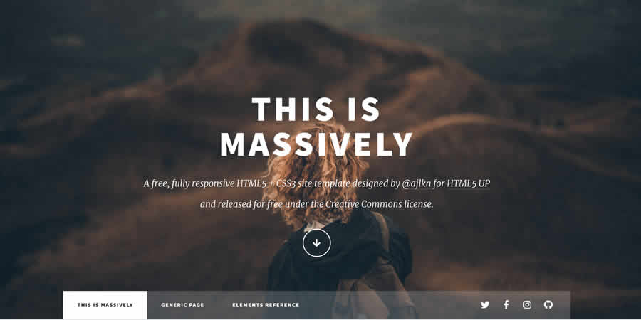 Massively Blogging HTML5 Template Web CSS HTML Responsif Gratis