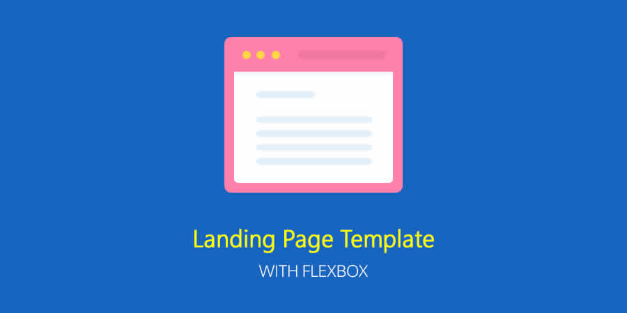 Landing Page Flexbox Modelo de Web HTML CSS Responsivo Gratuito