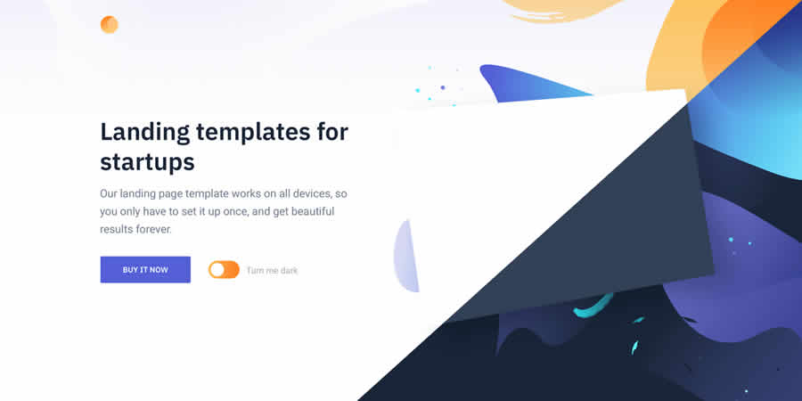 Switch Landing Page Startups Бесплатный адаптивный HTML CSS веб-шаблон