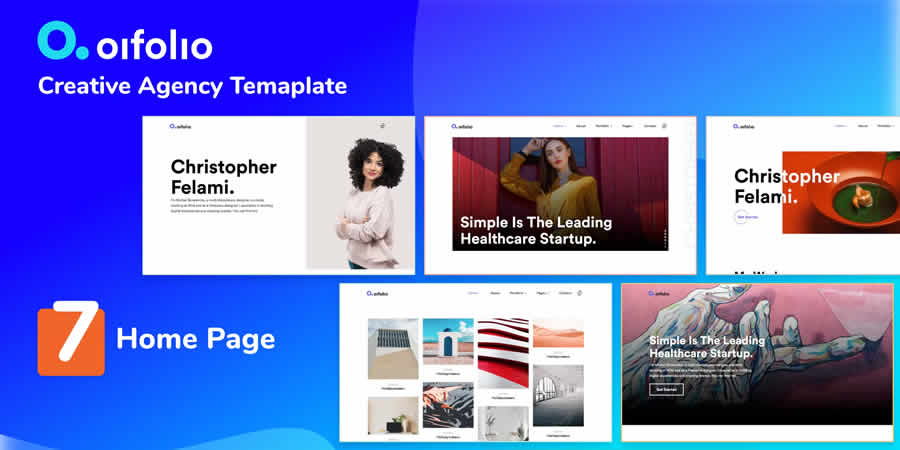 Templat Web HTML CSS Responsif Oifolio Creative Portfolio Gratis