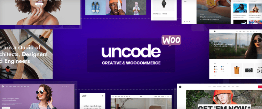 Uncode - 크리에이티브 및 WooCommerce WordPress 테마