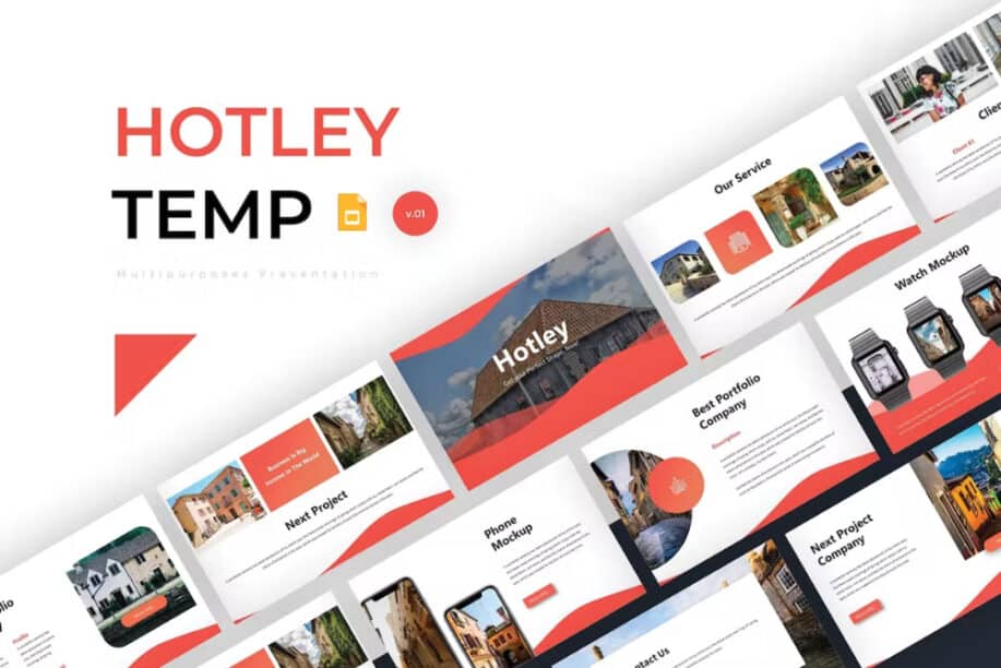 Hotley - Шаблон для Google Slides