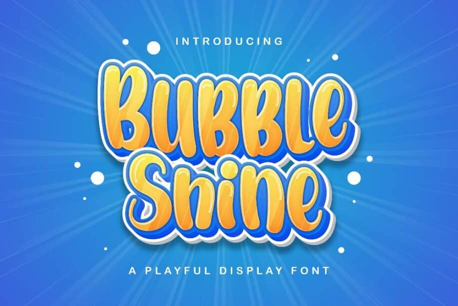 أول أفضل خطوط الفقاعات - Bubble Shine