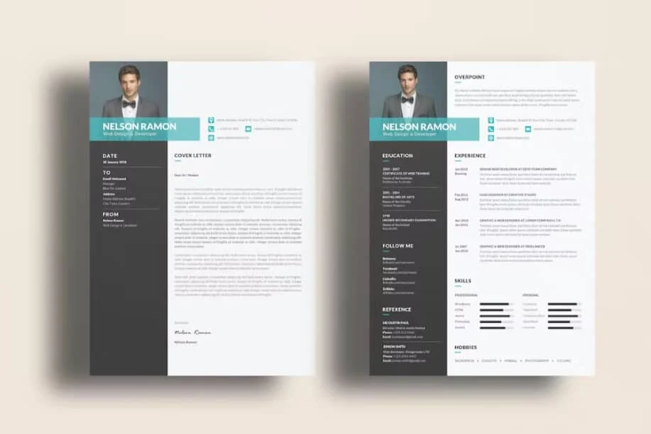 Szablon CV CV projektanta stron internetowych