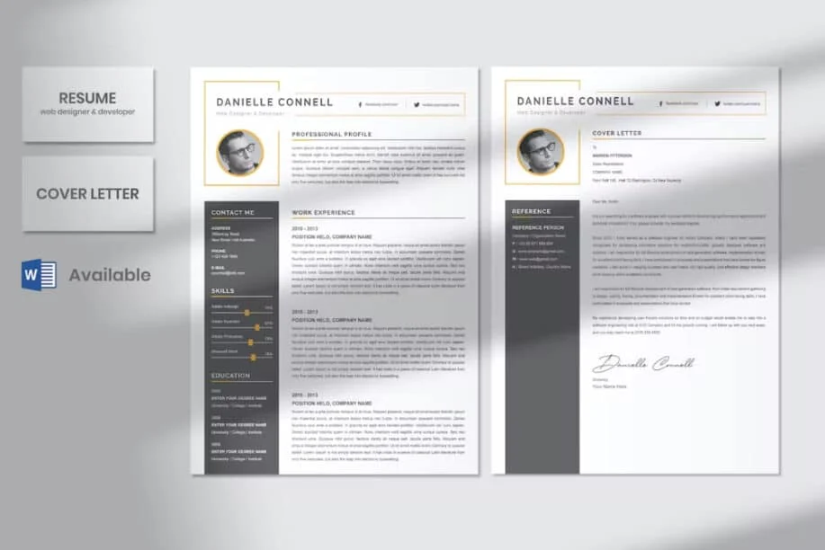 CV projektanta stron internetowych i programistów