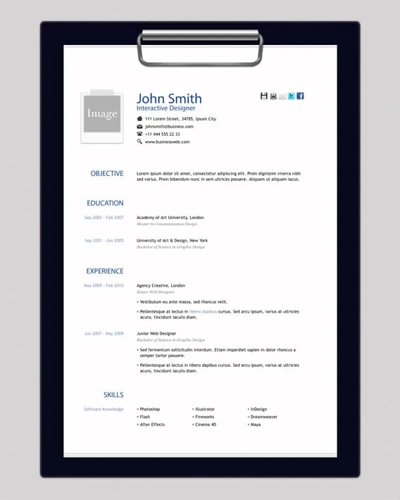 Templat Resume HTML